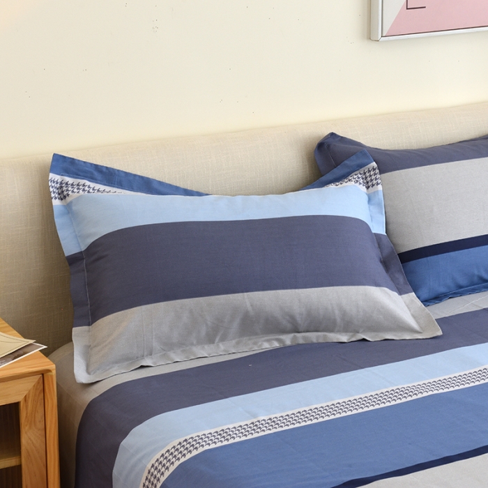 91家纺网 家纺一手货源 找家纺 启优 2022新款128*68全棉印花斜纹单枕套一对装 青春海洋