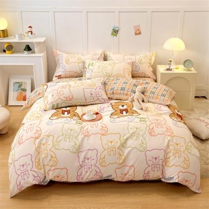 91家纺网 家纺一手货源 找家纺 （总）798家纺 2022爆款13070全棉印花四件套