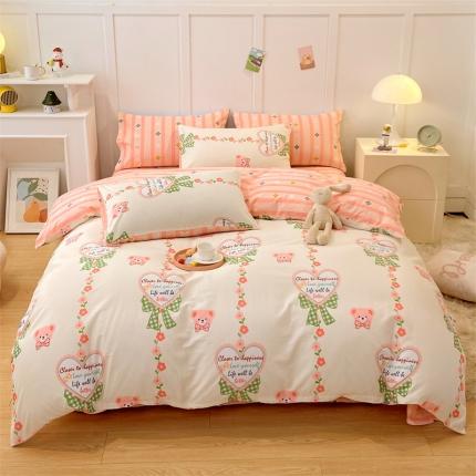 91家纺网 家纺一手货源 找家纺 （总）798家纺 2022爆款13070全棉印花四件套