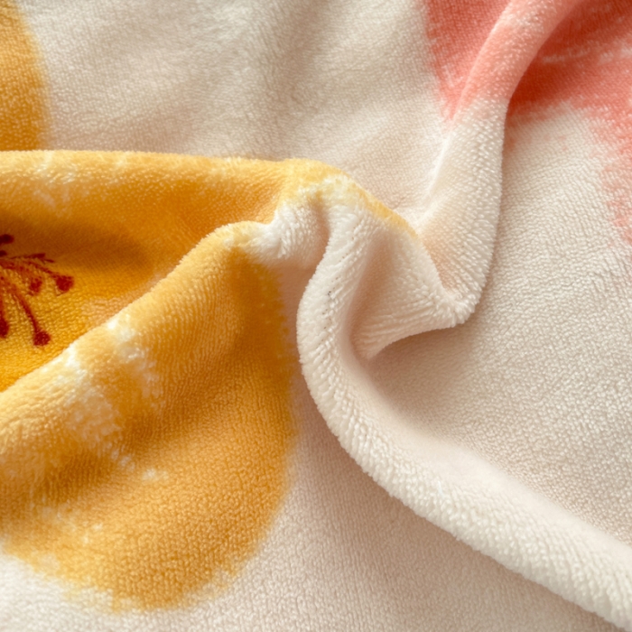 91家纺网 家纺一手货源 找家纺 佰亿莱 2024新款高克重印花牛奶绒四件套 初晴