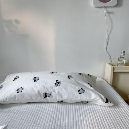 91家纺网 家纺一手货源 找家纺 （总）恋恋三季 2024新款单品熊猫系列枕套48*74/只