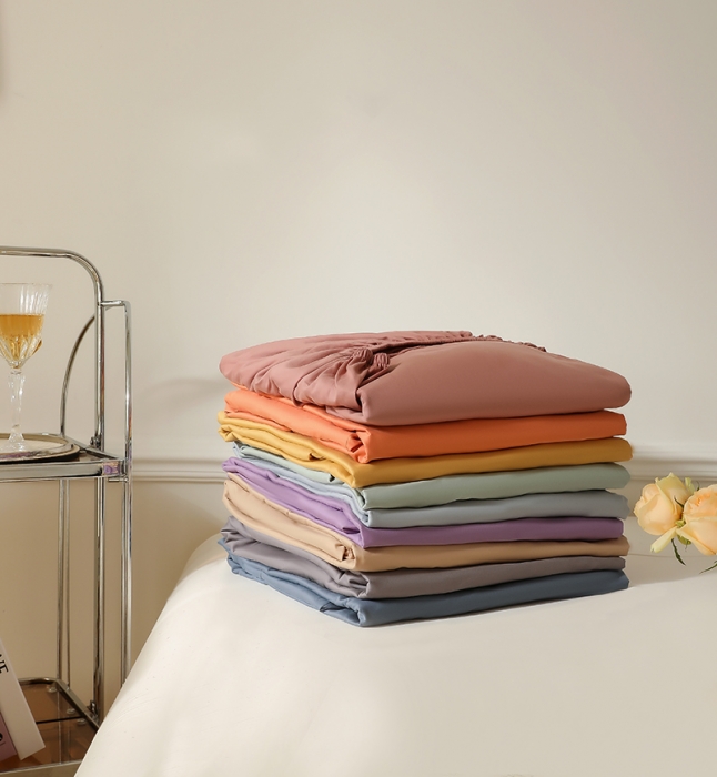 91家纺网 家纺一手货源 找家纺 （总）小米笠2022年新款100支全棉磨毛抗菌床笠三件套