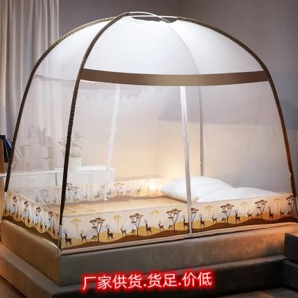 （总）喜莱曼 2022新款专版免安装蒙古包魔术防蚊蚊帐