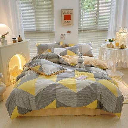 91家纺网 家纺一手货源 找家纺 （总）雅居纺 2022新款生态磨毛四件套