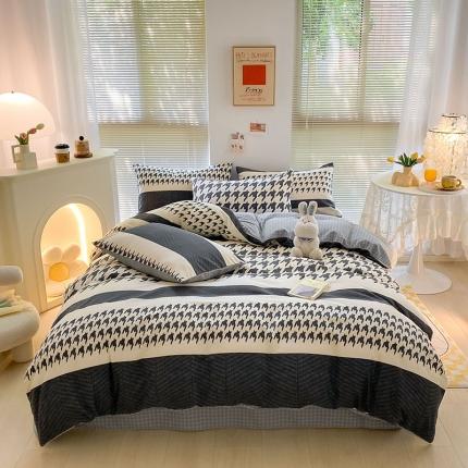 91家纺网 家纺一手货源 找家纺 （总）雅居纺 2022新款生态磨毛四件套