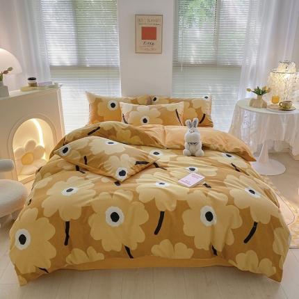 91家纺网 家纺一手货源 找家纺 （总）雅居纺 2022新款生态磨毛四件套