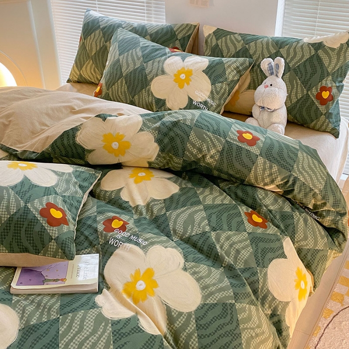 91家纺网 家纺一手货源 找家纺 雅居纺 2022新款生态磨毛四件套 毕纸