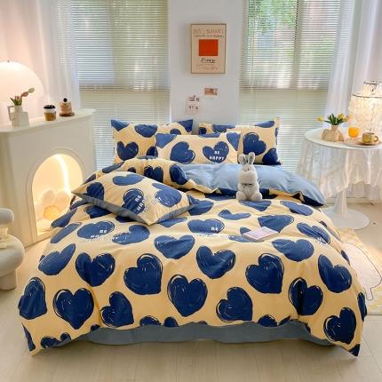 雅居纺 2022新款生态磨毛四件套 慕情