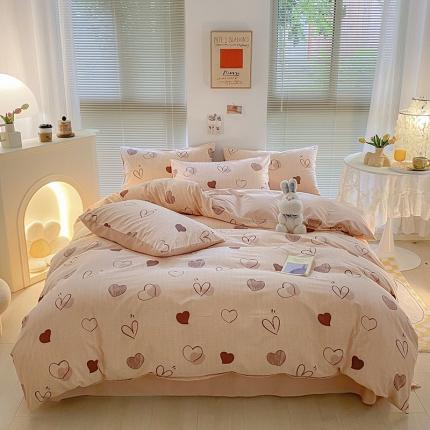 雅居纺 2022新款生态磨毛四件套 烟波