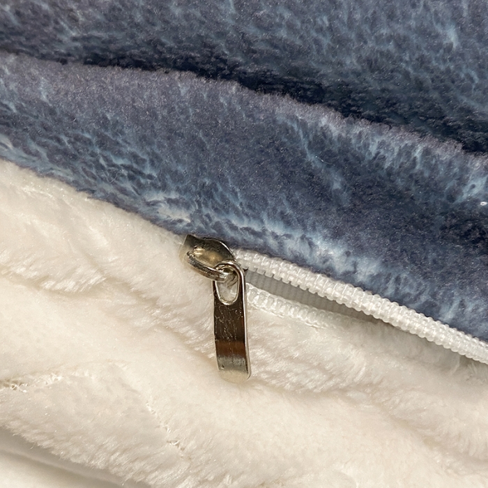 91家纺网 家纺一手货源 找家纺 澳梵 2022新款牛奶绒豆豆绒四件套 蓝格