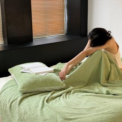 91家纺网 家纺一手货源 找家纺 （总）桃喜 2022新款贝壳针包边牛奶绒提花毛毯