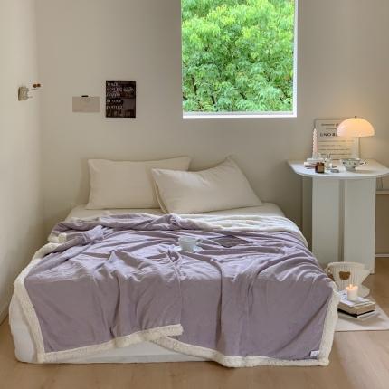 91家纺网 家纺一手货源 找家纺 （总）六巷胡同 2022新款山茶花羊羔绒毯子