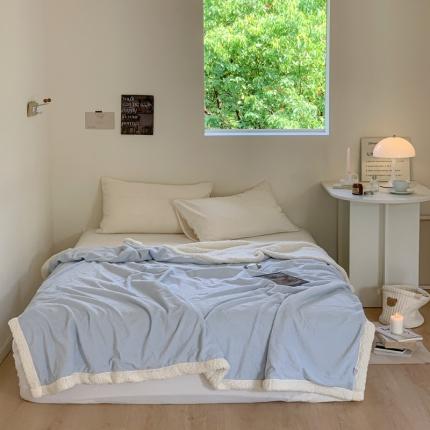 91家纺网 家纺一手货源 找家纺 （总）六巷胡同 2022新款山茶花羊羔绒毯子