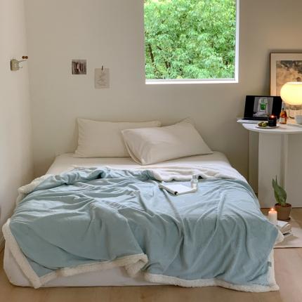 91家纺网 家纺一手货源 找家纺 （总）六巷胡同 2022新款山茶花羊羔绒毯子