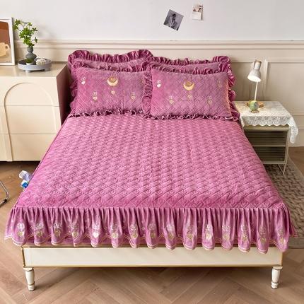 91家纺网 家纺一手货源 找家纺 （总）宜凡家纺 2022新款婴儿绒A类床笠三件套