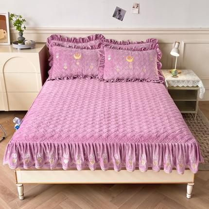 91家纺网 家纺一手货源 找家纺 （总）宜凡家纺 2022新款婴儿绒A类床笠三件套