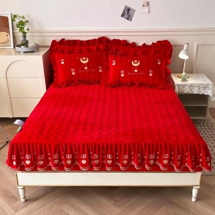 91家纺网 家纺一手货源 找家纺 （总）宜凡家纺 2022新款婴儿绒A类床笠三件套