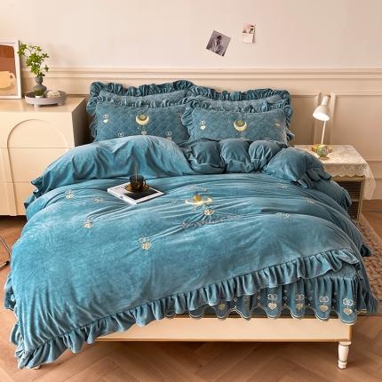 91家纺网 家纺一手货源 找家纺 （总）宜凡 2022新款婴儿绒A类床笠四件套