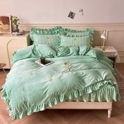 （总）宜凡 2022新款婴儿绒A类床笠四件套