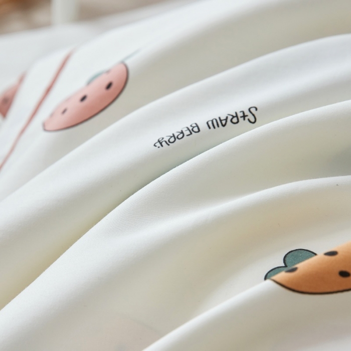 91家纺网 家纺一手货源 找家纺 荷马之梦 2021新款奇趣系列-60长绒棉儿童枕套 芝芝莓莓