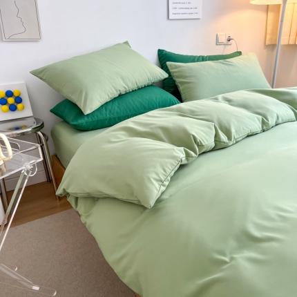 91家纺网 家纺一手货源 找家纺 （总）家贝爱 2022新款普通款无印风轻奢水洗棉磨毛四件套