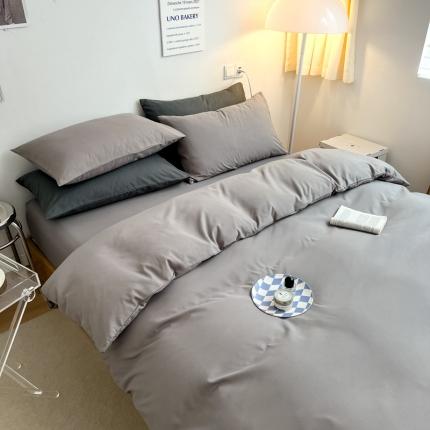 91家纺网 家纺一手货源 找家纺 （总）家贝爱 2022新款普通款无印风轻奢水洗棉磨毛四件套