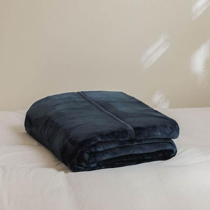 寐眠2022新款法莱绒毛毯 宝蓝