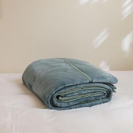 寐眠2022新款法莱绒毛毯 抹茶绿
