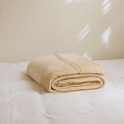 寐眠2022新款法莱绒毛毯 奶茶