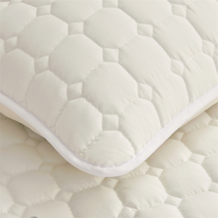 91家纺网 家纺一手货源 找家纺 雯豆 2022新款磨毛夹棉床笠纯色印花芦荟棉床垫保护垫 白色