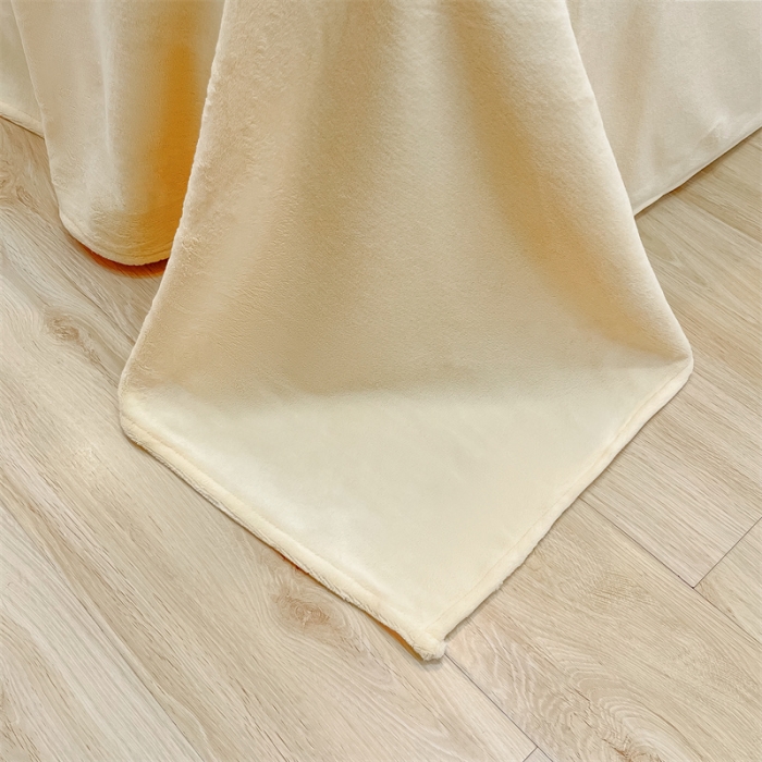 91家纺网 家纺一手货源 找家纺 眠帛家居 2022新款水洗棉拼牛奶绒绣花四件套 小太阳-奶油白