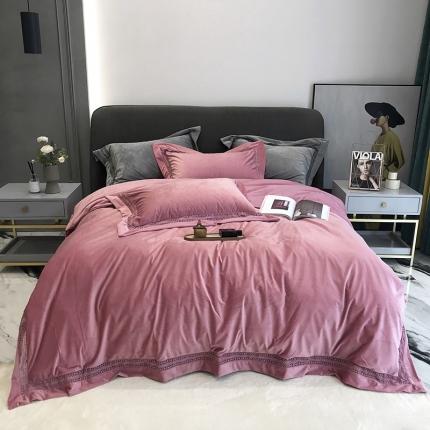 91家纺网 家纺一手货源 找家纺 （总）时亿 2022新款A类婴肤绒牛奶绒四件套梦系列