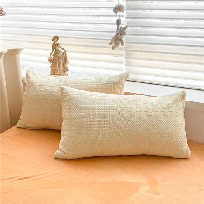 91家纺网 家纺一手货源 找家纺 （总）古吉梦 2022新款A类高克重华夫格雕花绒四件套