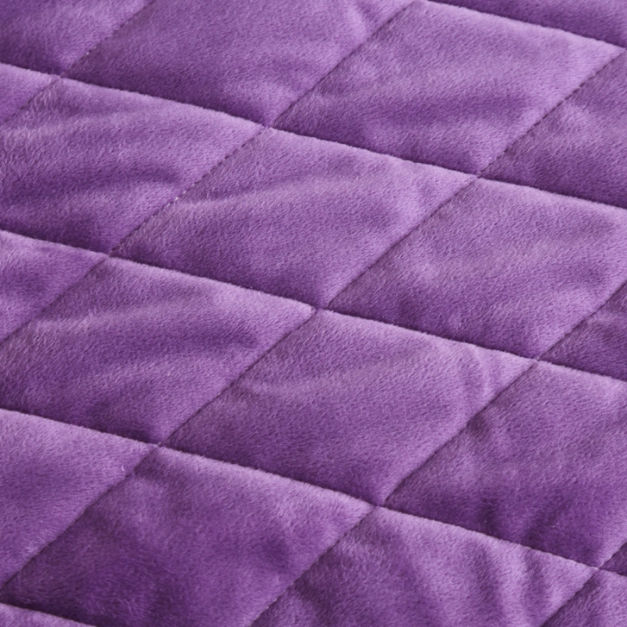 91家纺网 家纺一手货源 找家纺 暖居 2024新款欧盟标准CE认证Usp披肩暖身毯 紫色