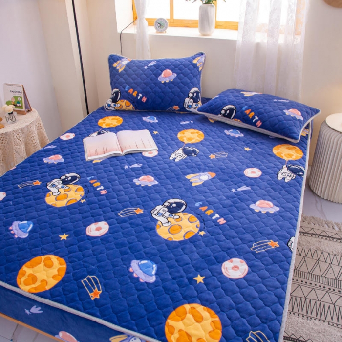 91家纺网 家纺一手货源 找家纺 （总）小虾米 2022新款大床牛奶绒夹棉床笠