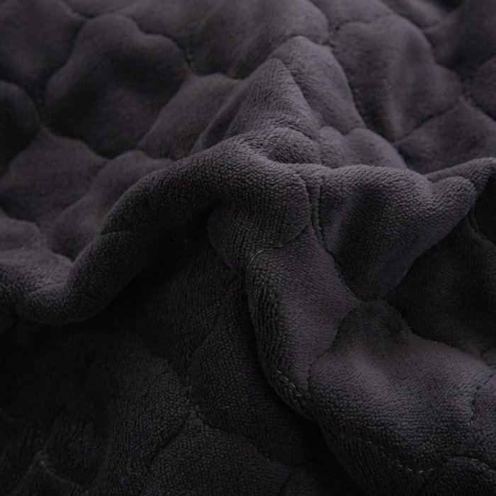 91家纺网 家纺一手货源 找家纺 小虾米 2022新款大床牛奶绒夹棉床笠 高级灰