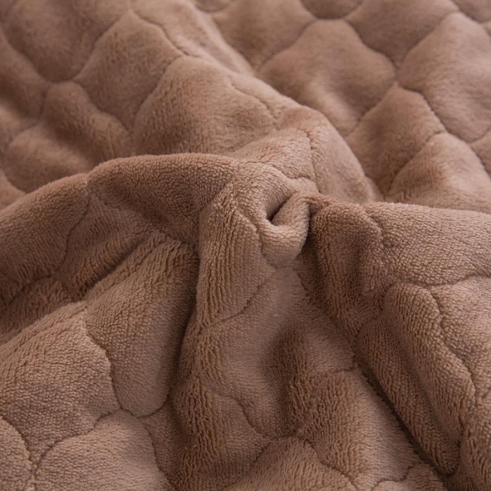 91家纺网 家纺一手货源 找家纺 小虾米 2022新款大床牛奶绒夹棉床笠 咖啡