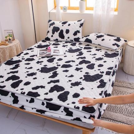 小虾米 2022新款大床牛奶绒夹棉床笠 牛奶