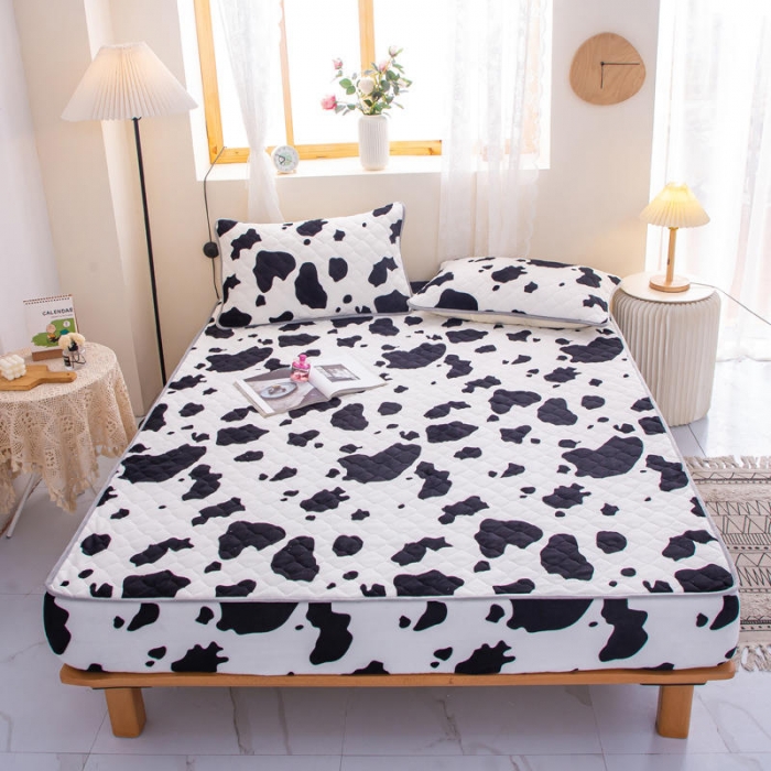 91家纺网 家纺一手货源 找家纺 小虾米 2022新款大床牛奶绒夹棉床笠 牛奶