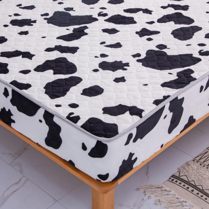 91家纺网 家纺一手货源 找家纺 小虾米 2022新款大床牛奶绒夹棉床笠 牛奶