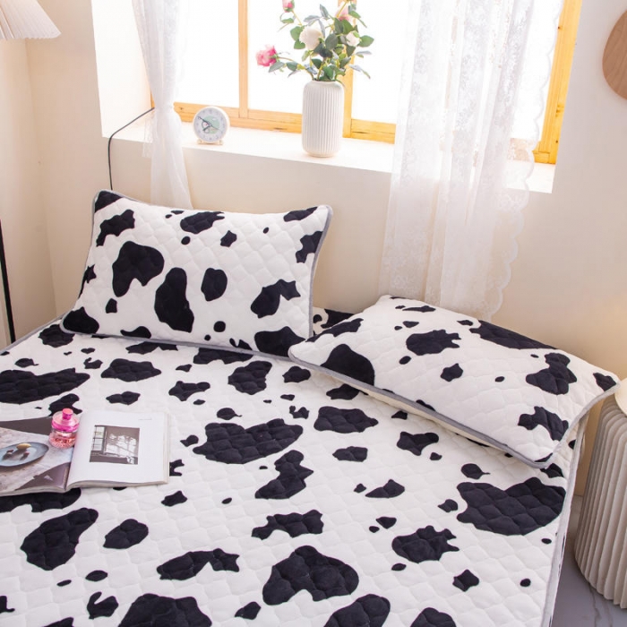 91家纺网 家纺一手货源 找家纺 小虾米 2022新款大床牛奶绒夹棉床笠 牛奶