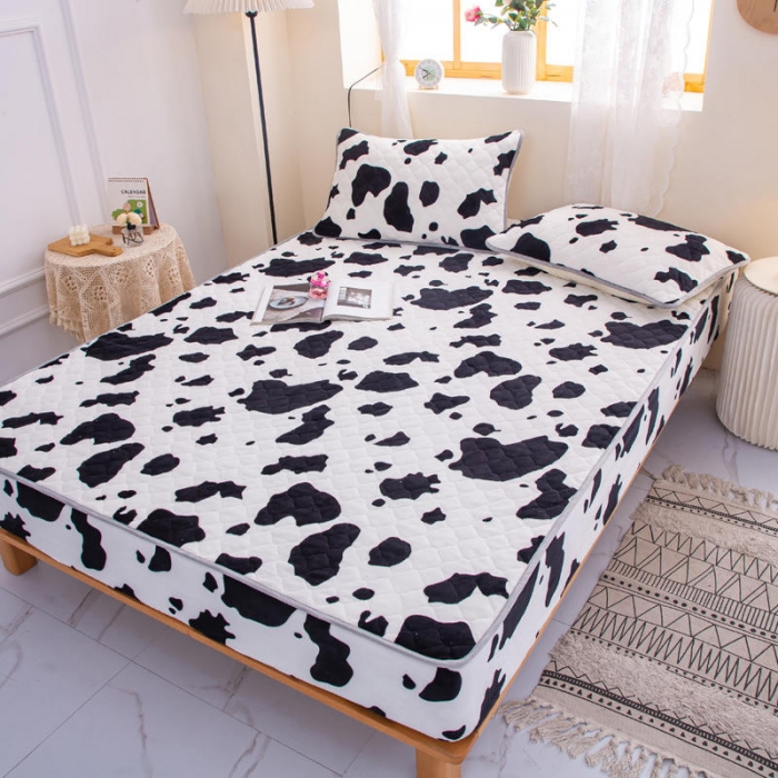 91家纺网 家纺一手货源 找家纺 小虾米 2022新款大床牛奶绒夹棉床笠 牛奶