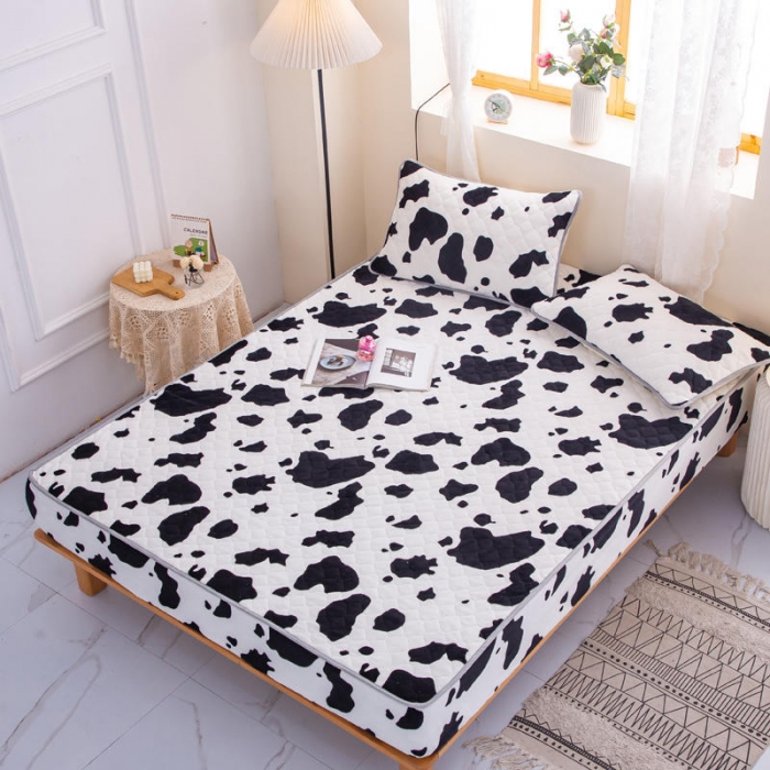 91家纺网 家纺一手货源 找家纺 小虾米 2022新款大床牛奶绒夹棉床笠 牛奶