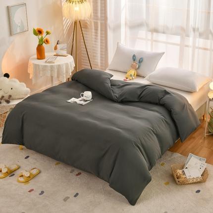 91家纺网 家纺一手货源 找家纺 家贝爱 2022新款普通款轻奢水洗棉单被套 深灰