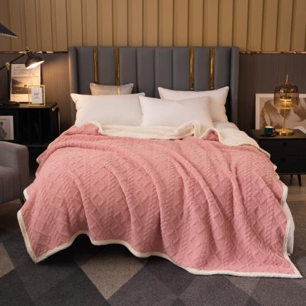 91家纺网 家纺一手货源 找家纺 （总）卡琪曼2023纯色双面塔芙绒羊羔绒毛毯办公室午睡盖毯子