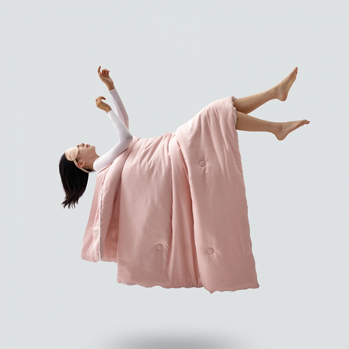 91家纺网 家纺一手货源 找家纺 莱福仕 2022新款60提花李官奇大豆子母被 爱丽丝-裸粉