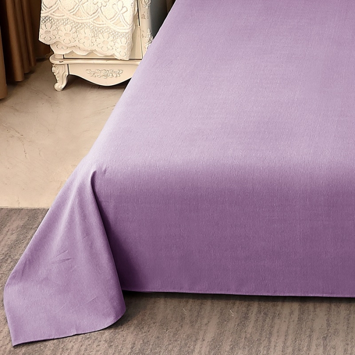 91家纺网 家纺一手货源 找家纺 总-2024新款加厚纯棉全棉纯色生态磨毛多规格单品单床单单件素色被单