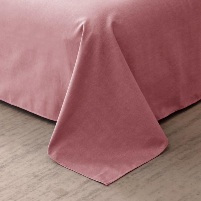 91家纺网 家纺一手货源 找家纺 晶缦家纺 2022新款加厚全棉纯色生态磨毛多规格系列单床单 纯依-豆沙