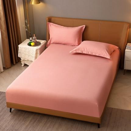 91家纺网 家纺一手货源 找家纺 晶缦家纺 2022新款加厚全棉纯色生态磨毛多规格系列单床笠 纯依-粉玉