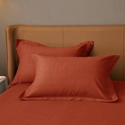 91家纺网 家纺一手货源 找家纺 总-2024新款加厚纯棉全棉纯色生态磨毛单品枕套单件素色